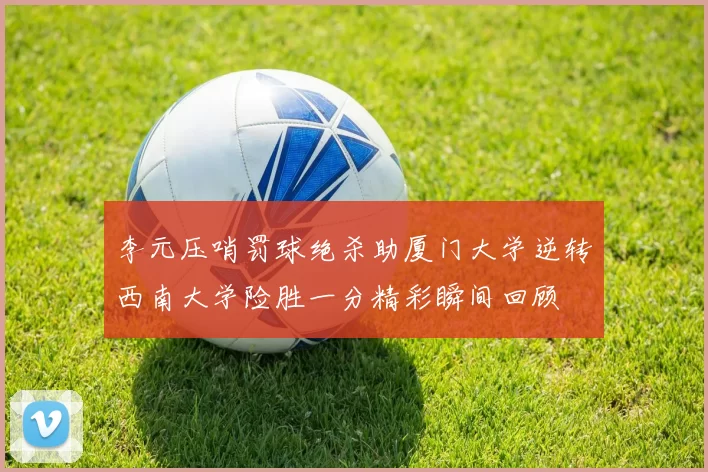 李元压哨罚球绝杀助厦门大学逆转西南大学险胜一分精彩瞬间回顾